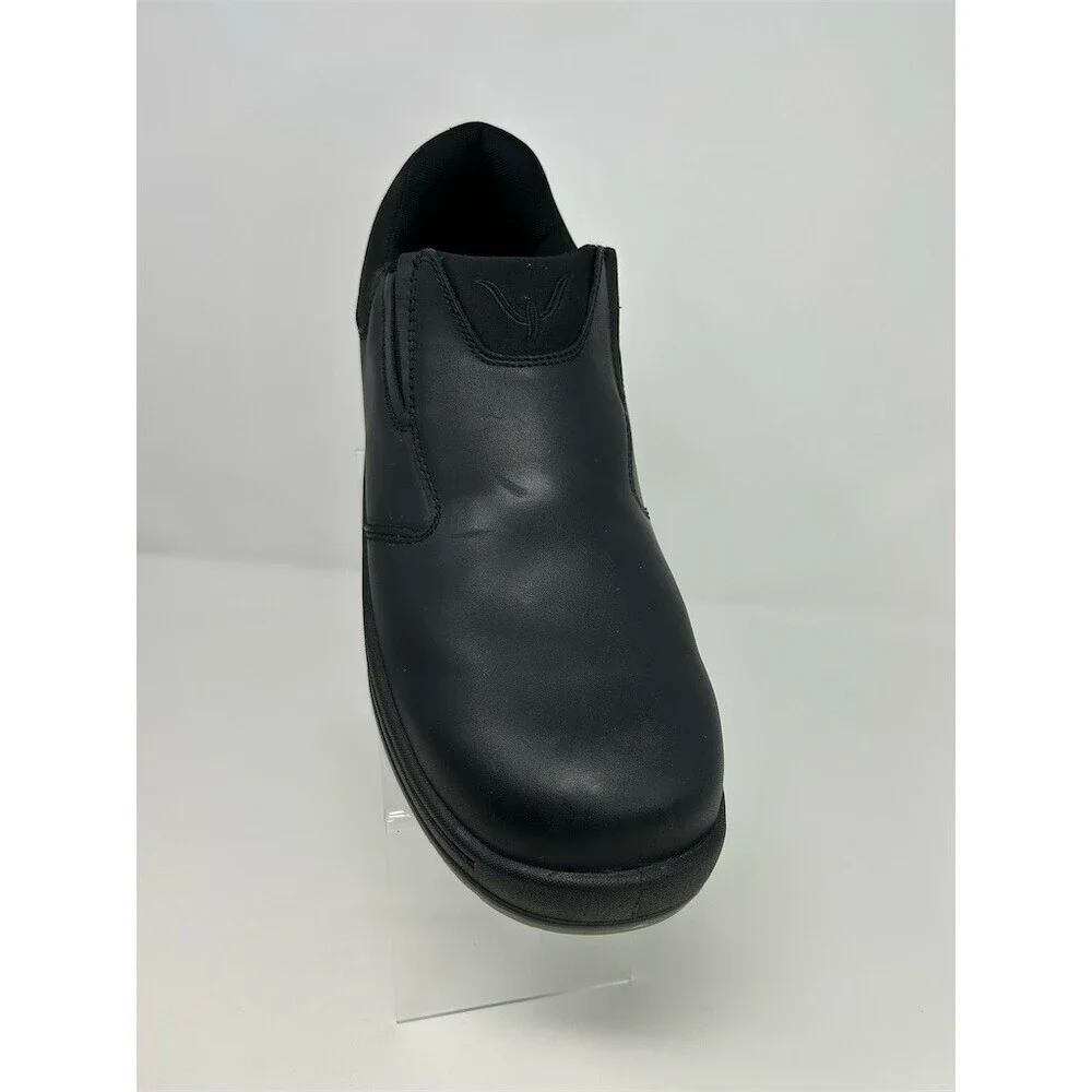 Thorogood Men's Black Slip-On Safety Toe Work Loafer Shoes Slip Resistant 15